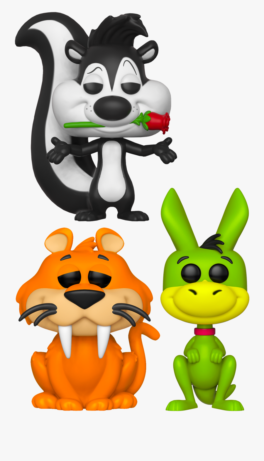 Bedrock Le Pew Funko Pop Vinyl Bundle (set Of 3), Transparent Clipart