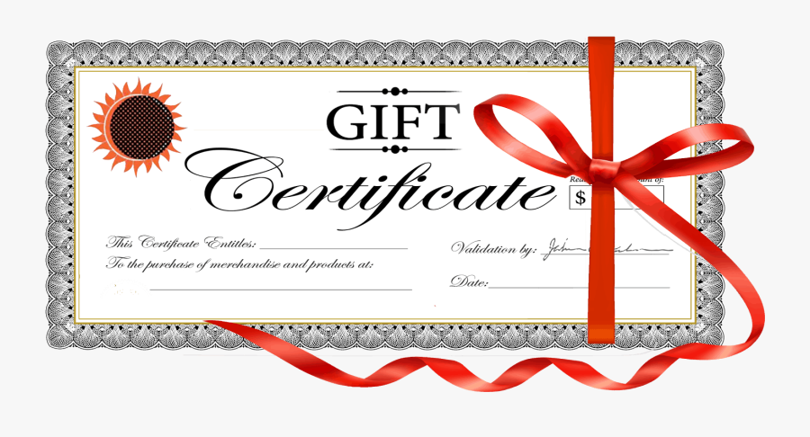 Gift Certificates - Gift Certificates Png, Transparent Clipart
