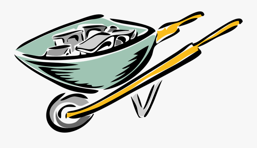 Wheelbarrow-24414 960 - Concrete Clipart, Transparent Clipart