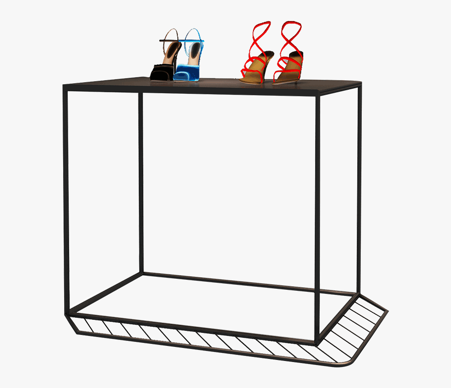 Shelf Shoe Store Shoe Rack Display Iron Showcase Bags - Coffee Table, Transparent Clipart