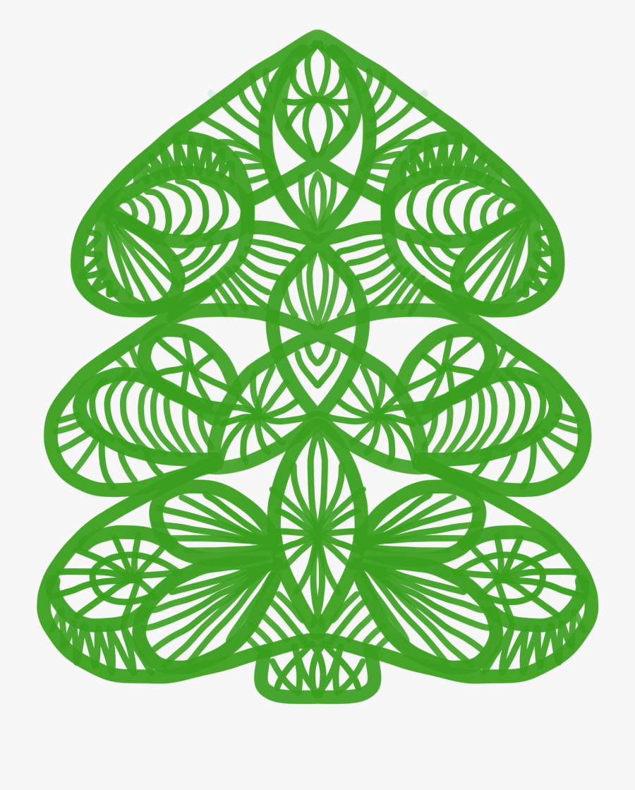 Cards And Holiday Crafts With Doilies - Lace Christmas Png, Transparent Clipart
