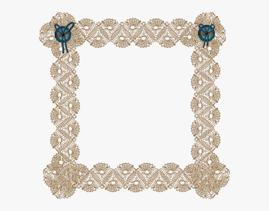 Transparent Doilies Clipart - Lace Frame, Transparent Clipart