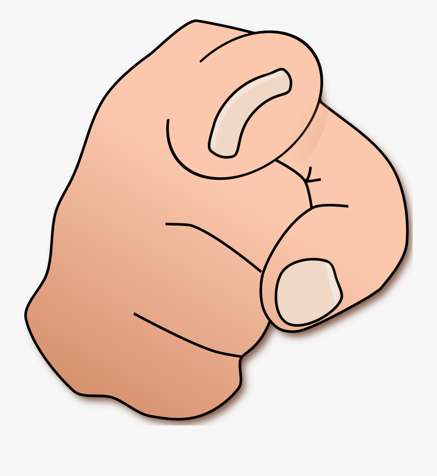 Pointing Finger By Celfred - Finger Pointing At You, Transparent Clipart