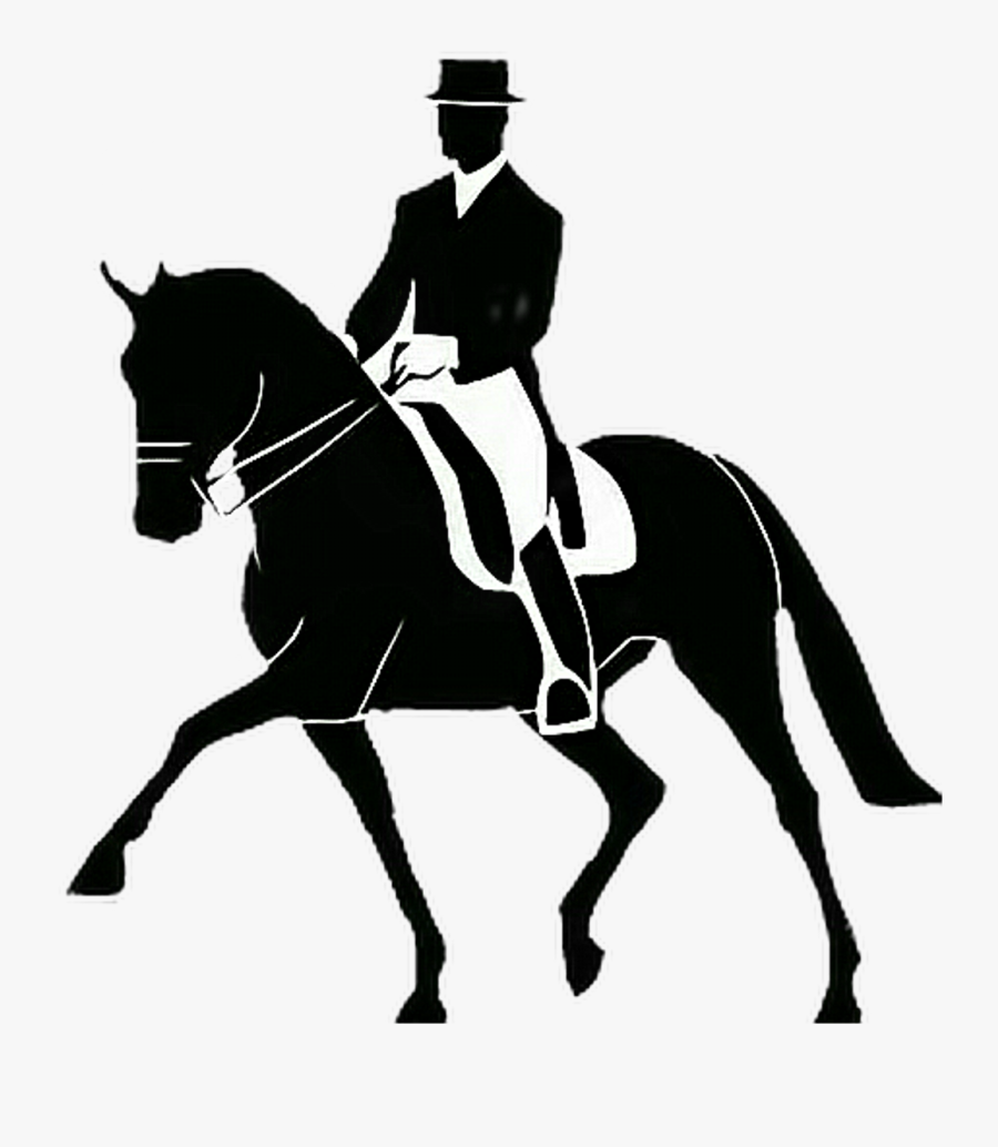 Dressage Vector Dressagevector Black Blackvector Blackd - Logo Horse Dressage Vector, Transparent Clipart