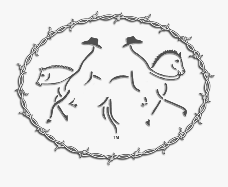 Cowboy Dressage Logo, Transparent Clipart