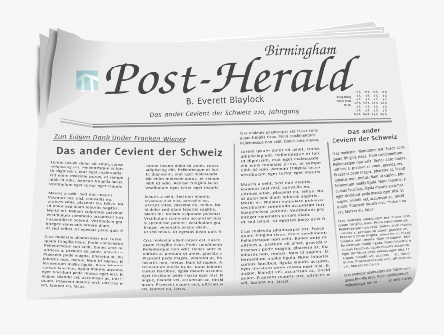 News Paper - Essay On Newspaper In English, Transparent Clipart
