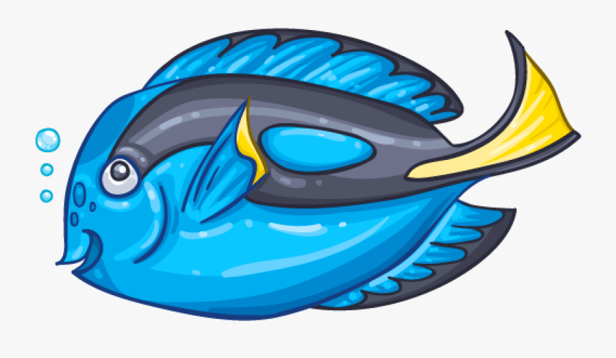 Blue Tang Clipart, Transparent Clipart