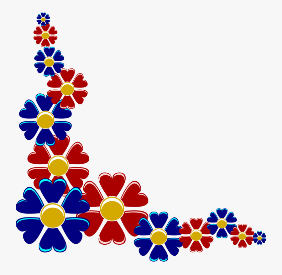 Flower Corner - Project Front Page Corner Design , Free Transparent Clipart - ClipartKey