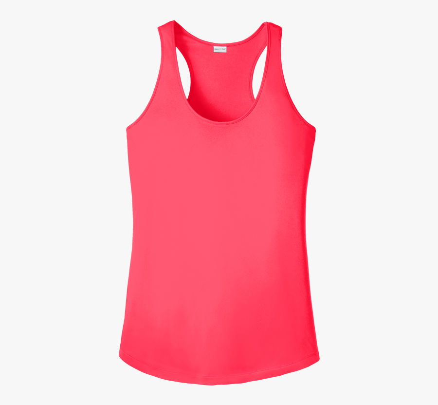 Hot-coral - Active Tank, Transparent Clipart