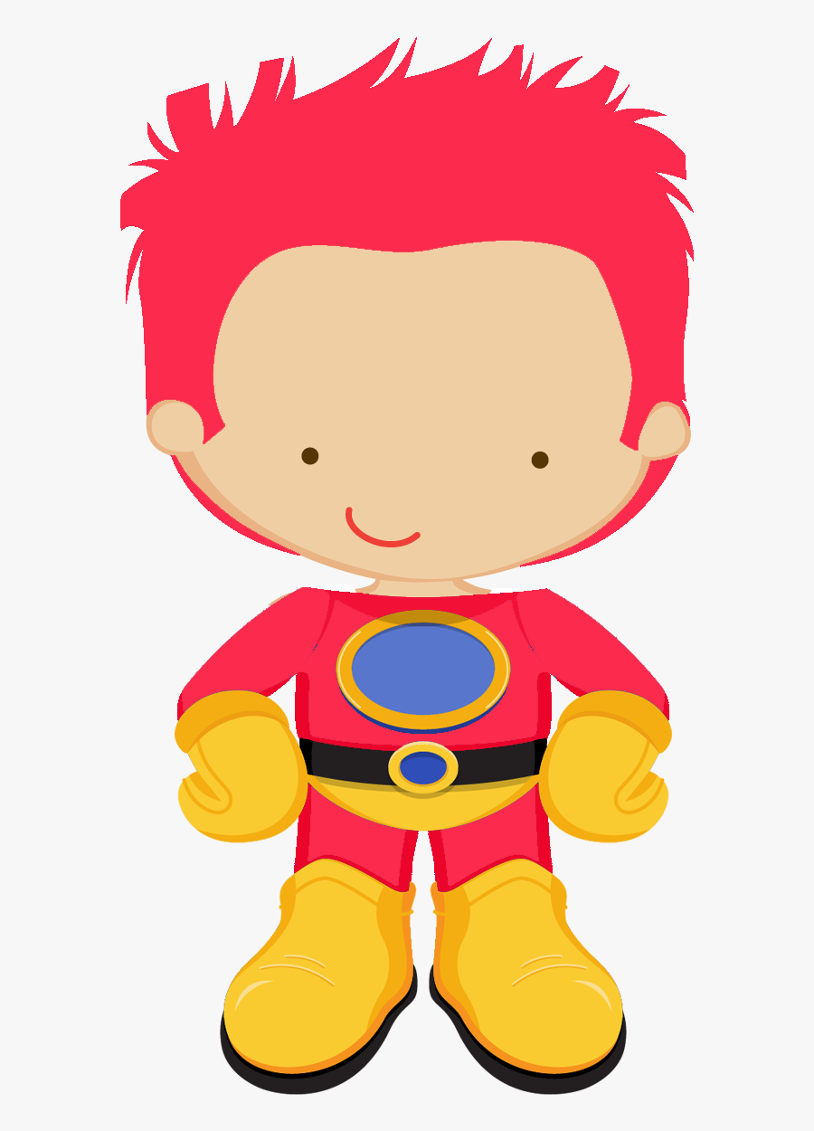 Kids Dressed As Superheroes Clipart - Boy Doll Clipart, Transparent Clipart