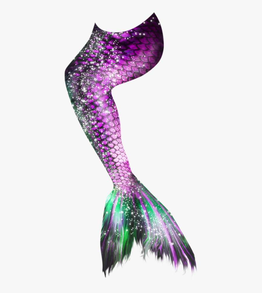 Transparent Pink Mermaid Tail Png, Transparent Clipart