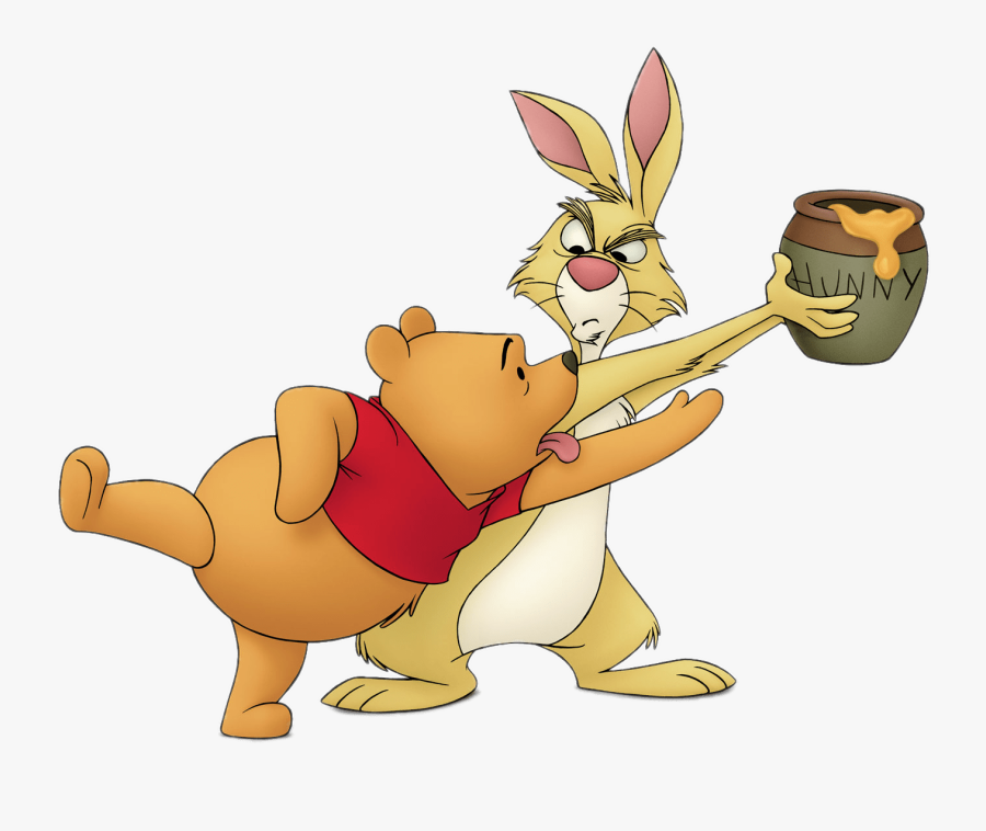 Winnie Trying To Take Honey From Rabbit - Call The Shots Idiom Meaning, Transparent Clipart