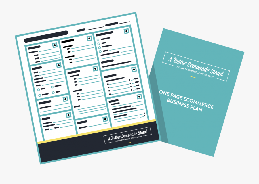 Transparent Lemonade Stand Png - One Page Business Plan Design, Transparent Clipart