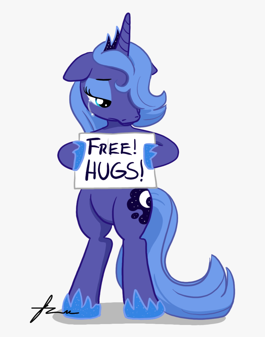 Tickets Clipart Free Hug - Kawaii Luna Mlp, Transparent Clipart