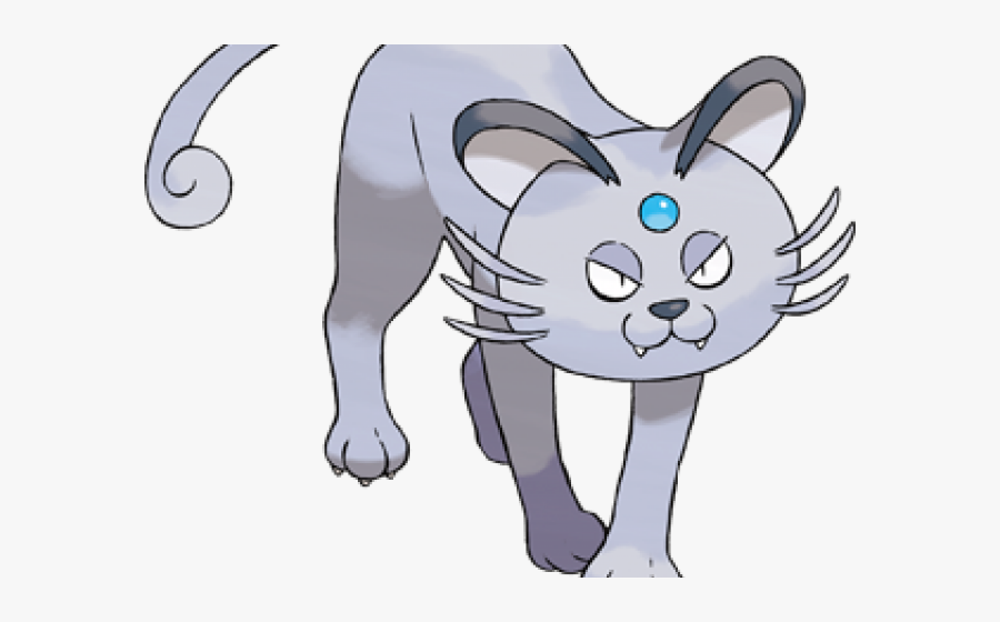 Transparent Scared Cat Clipart - Pokemon Alola Forms Persian, Transparent Clipart