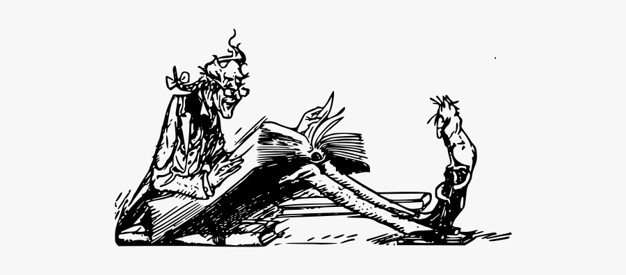 Man Reading To A Cat, Transparent Clipart