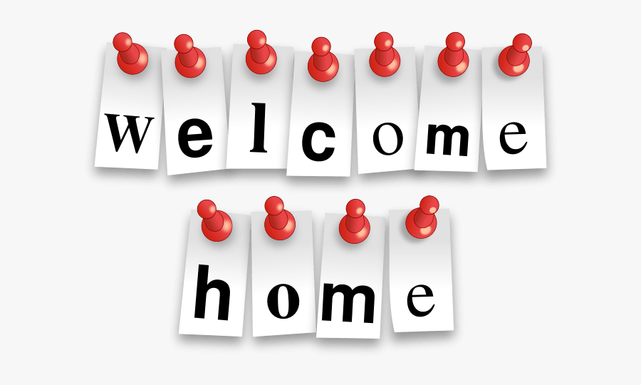 Welcome Home Sign Clipart, Transparent Clipart