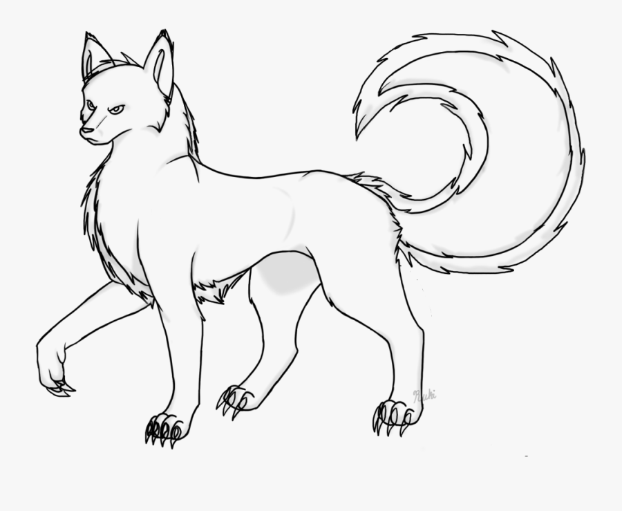 Transparent Talon Clipart - Easy Angel Wolf Drawings, Transparent Clipart