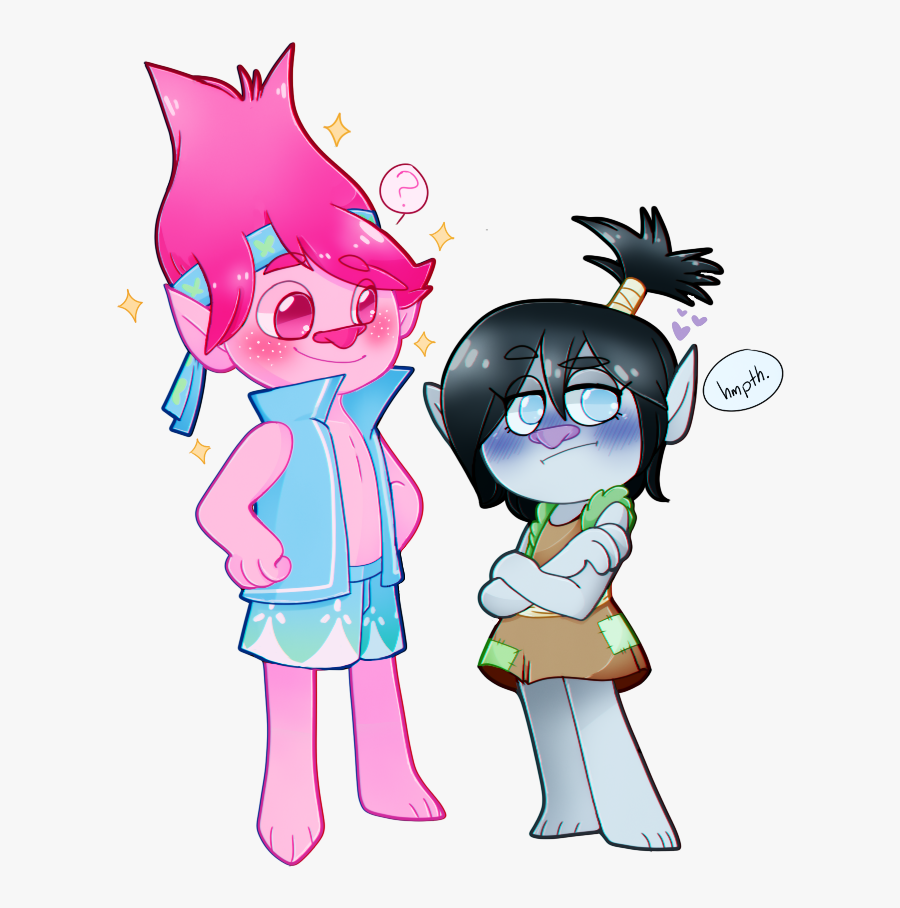 “i Saw @dawnbuneary Gb Versions Of Branch And Poppy - Trolls Branch And Poppy, Transparent Clipart