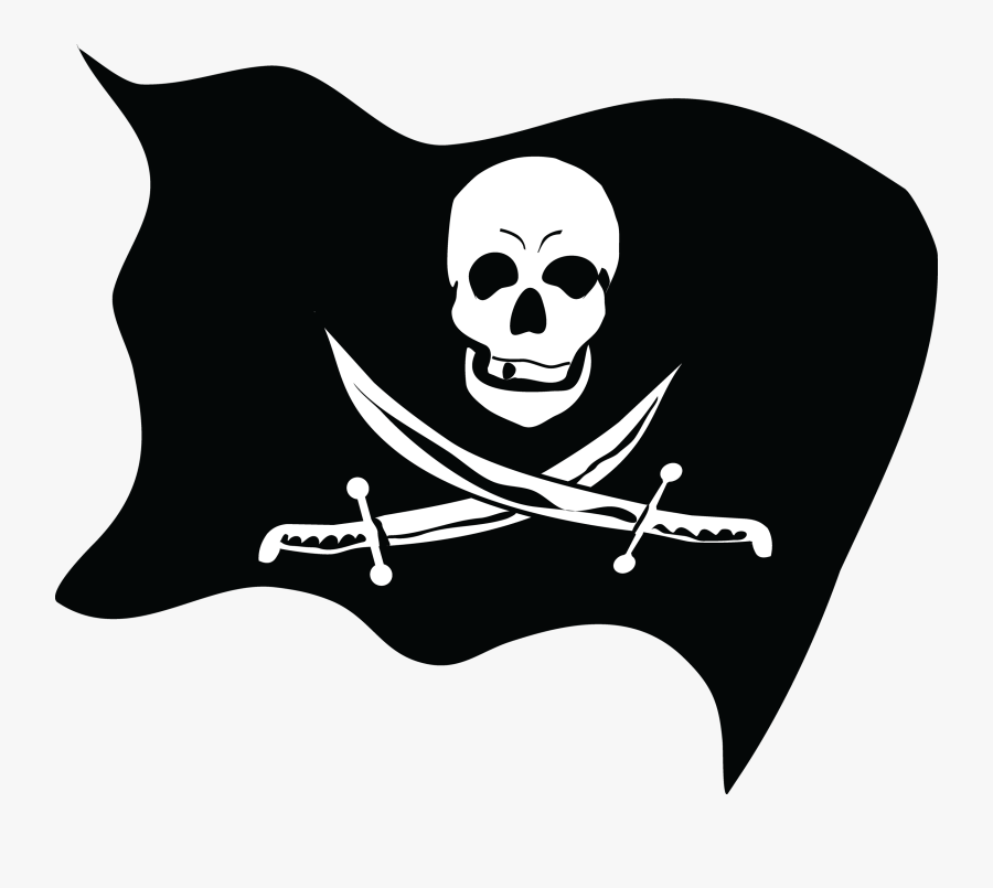 Pirate Flag Png Transparent, Transparent Clipart