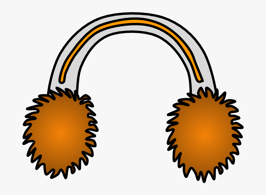 Earmuffs, Orange - Clipart Red Ear Muffs, Transparent Clipart