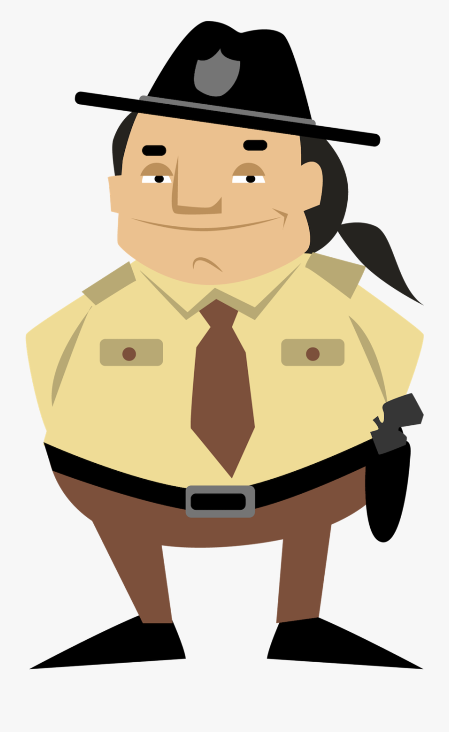 Sheriff Greene - Cartoon, Transparent Clipart