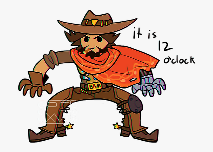 #mcree #jessemccree #overwatch #blackwatch #woahthere - Cartoon, Transparent Clipart