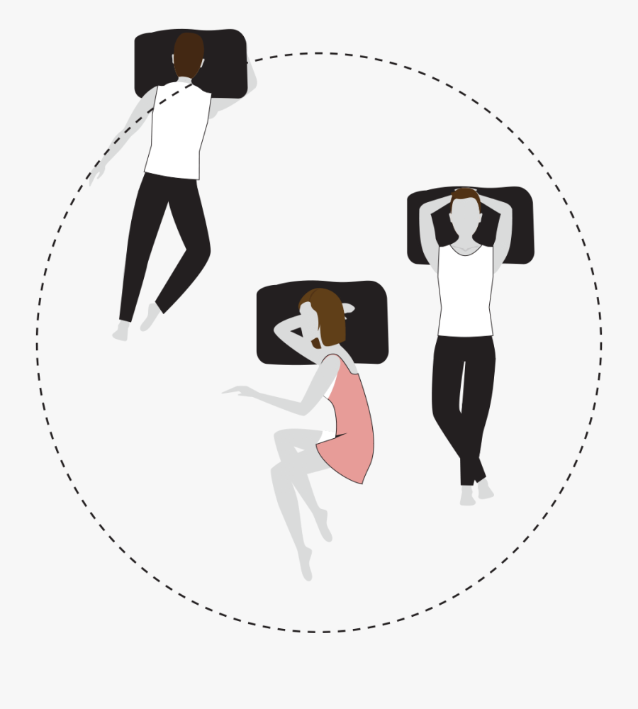 Black Pillowcase For A Build In Eyemask - Cartoon, Transparent Clipart