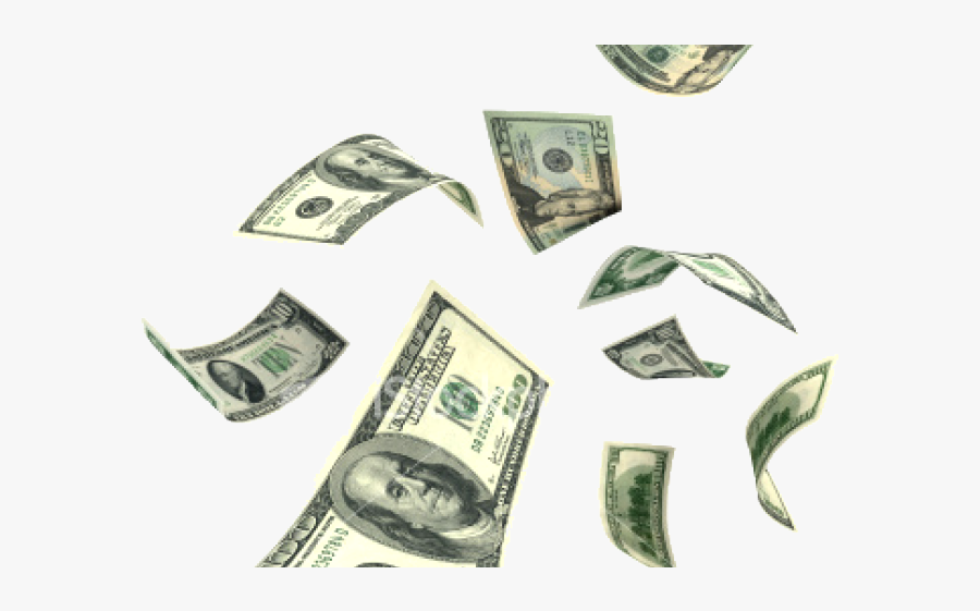 Flying Dollar Transparent - Transparent Background Dollar Png, Transparent Clipart
