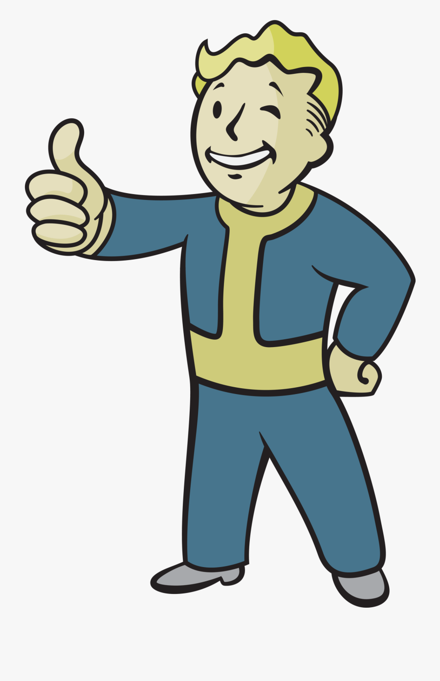 Fallout Vault Boy Clipart , Png Download - Vault Boy Transparent, Transparent Clipart