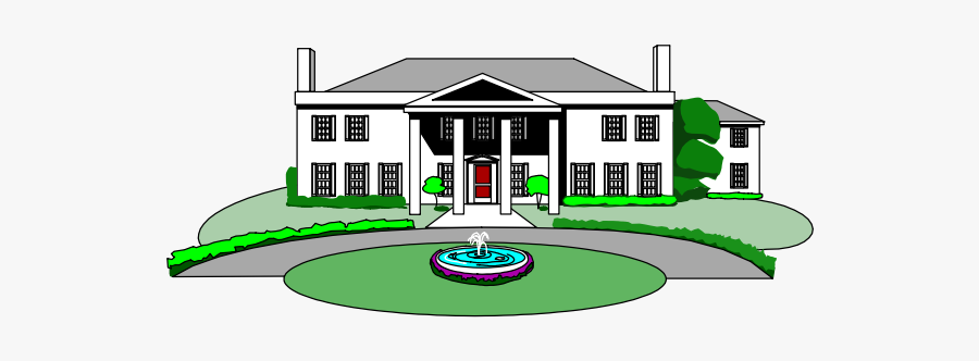 Colorful Mansion, Transparent Clipart