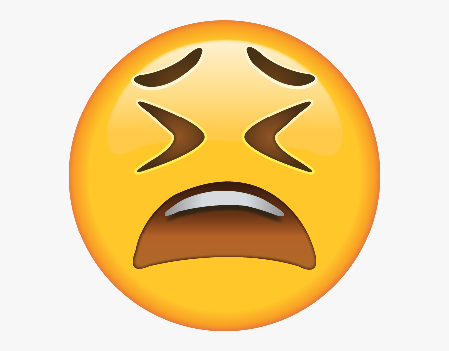 Weary Face Emoji 91a42b7e 9581 4fa5 8de4 57481355d505 - Tired Face Emoji, Transparent Clipart