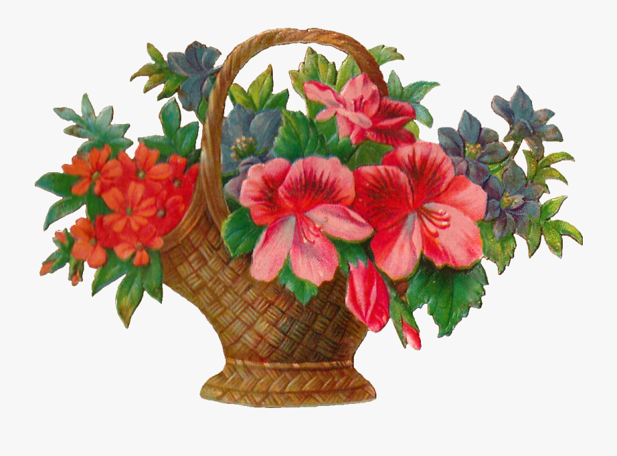 Transparent Vintage Flower Clipart - Flowers Clip Art, Transparent Clipart