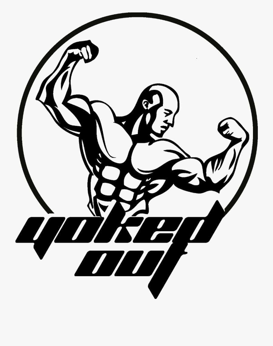 Weight Clipart Body Building - Bodybuilder Logo Design Png, Transparent Clipart