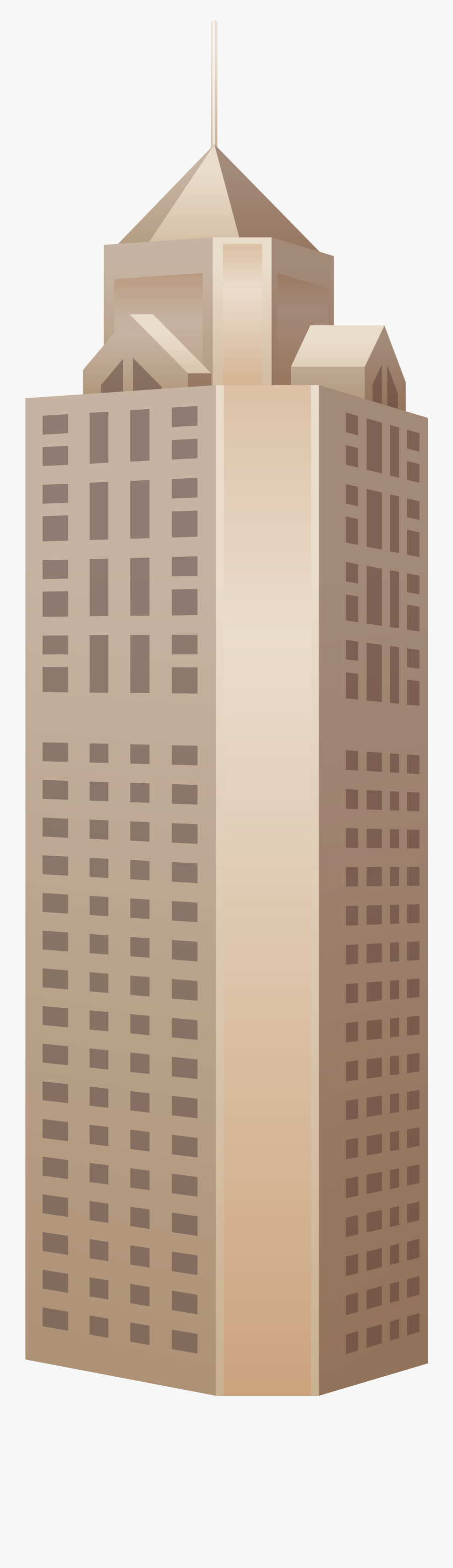 Old Brown Skyscraper Png Clipart - Tower Block, Transparent Clipart