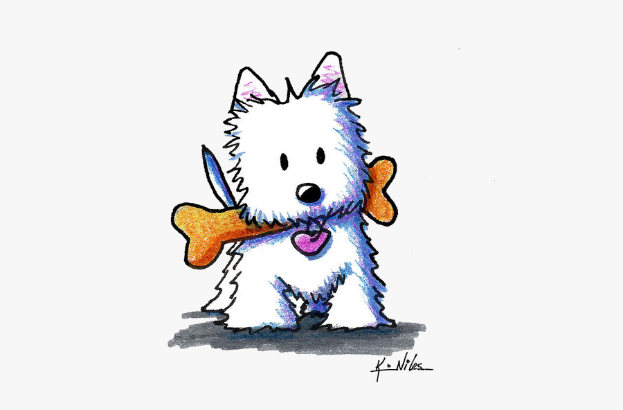 Mochi - Westie Cartoon, Transparent Clipart