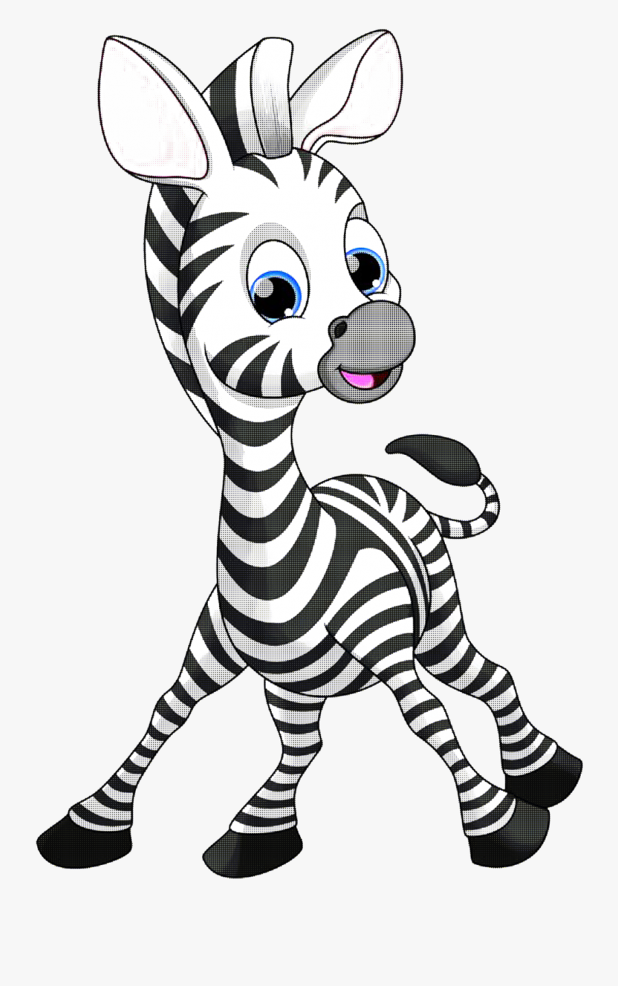 Deer Dot Clipart - Animated Zebra Png, Transparent Clipart
