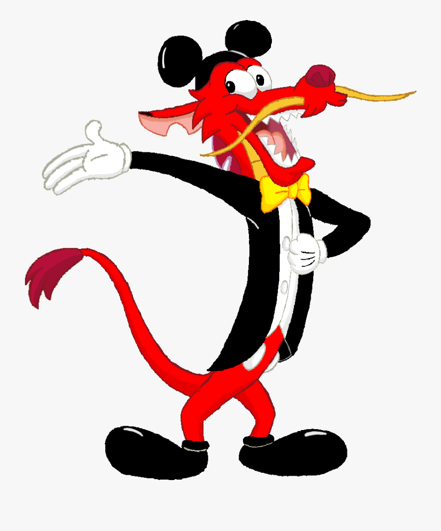 Mushu Png Free Download - Mushu Mickey Mouse, Transparent Clipart