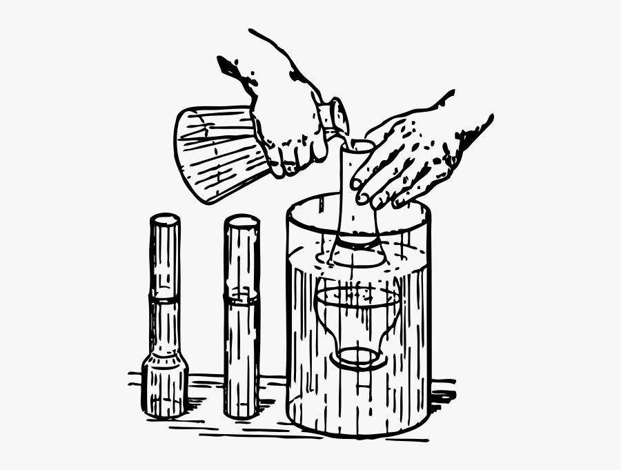 Vector Clip Art Of Displacement Experiment - Chemical Science Clipart ...