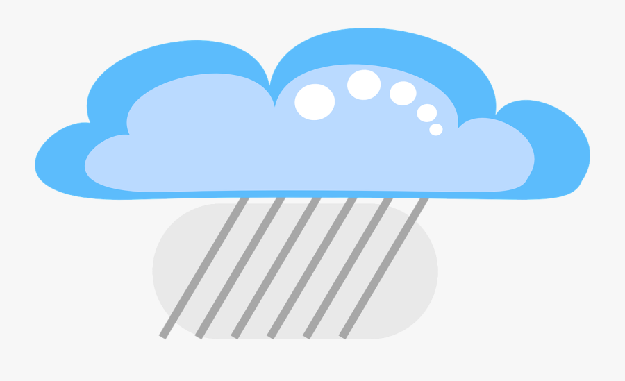 Cloud Rain Weather Free Photo - Sky Tegning Png, Transparent Clipart
