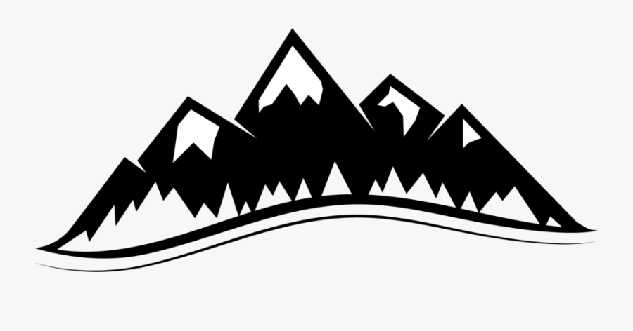Local Ski Resorts Provide Winter Fun - Mountains Clipart Black And White, Transparent Clipart