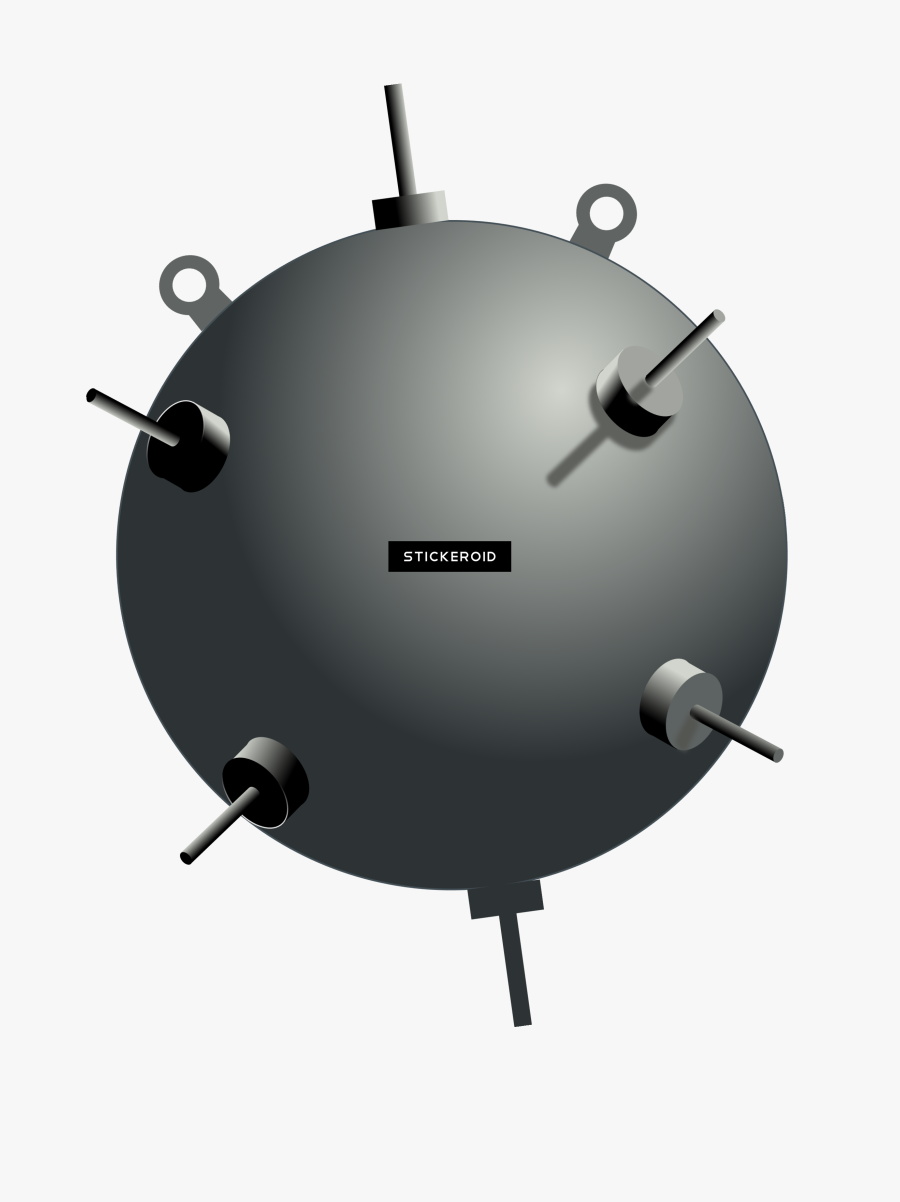 Anti Tank Mine Mines Weapons - Clip Art Naval Mines, Transparent Clipart