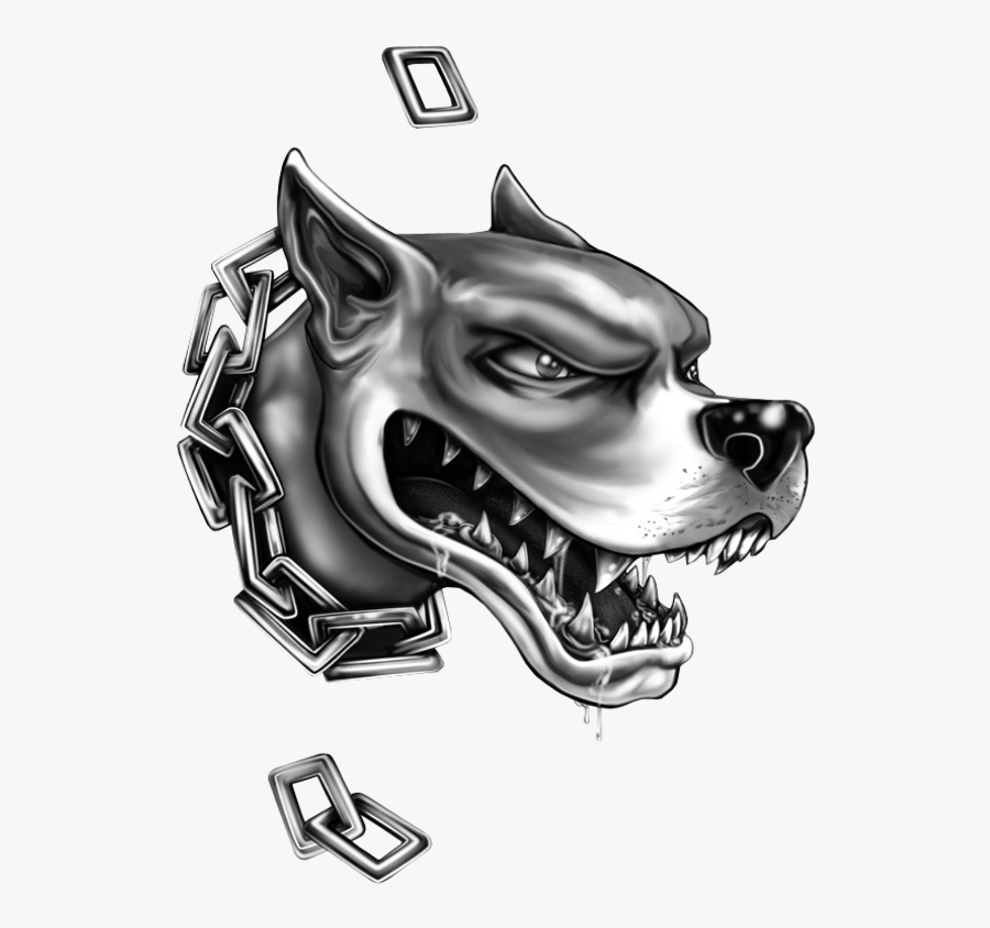 #mq #pitbull #silver #angry #head - Pitbull Tattoo Designs, Transparent Clipart