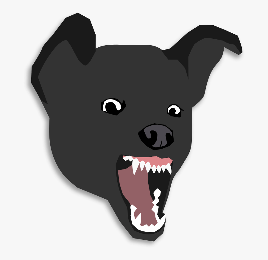 Mean Dog - Angry Dog Cartoon Transparent, Transparent Clipart