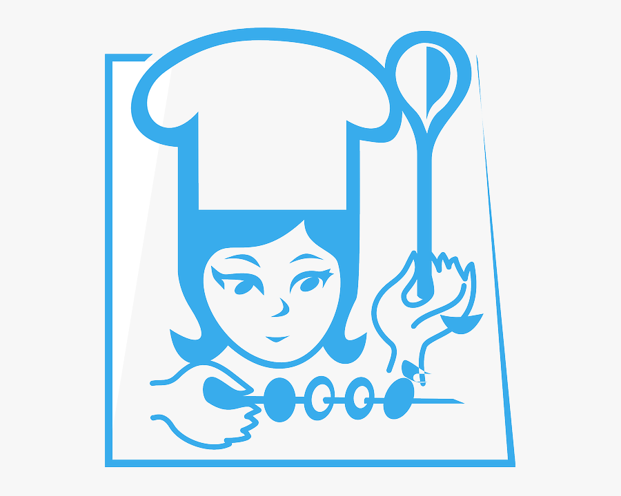 Logo Png Chef Woman Clipart , Png Download - Chef Woman Vector Black, Transparent Clipart