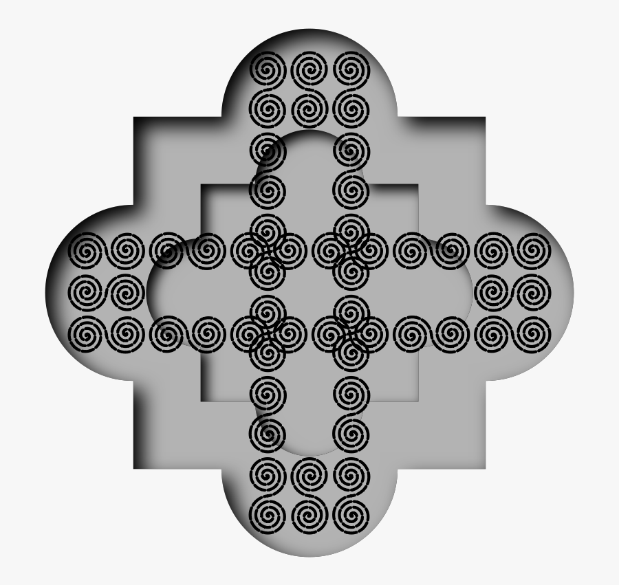 Spiral Cross Svg Clip Arts - Cross, Transparent Clipart