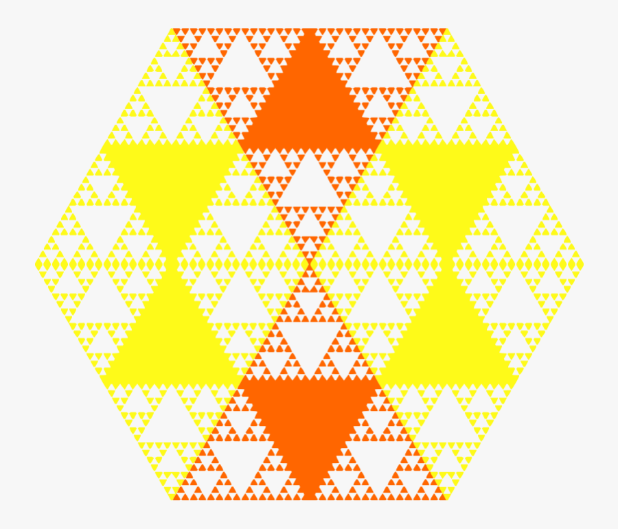 Serpinski Hexagon - Sierpinski Triangle, Transparent Clipart