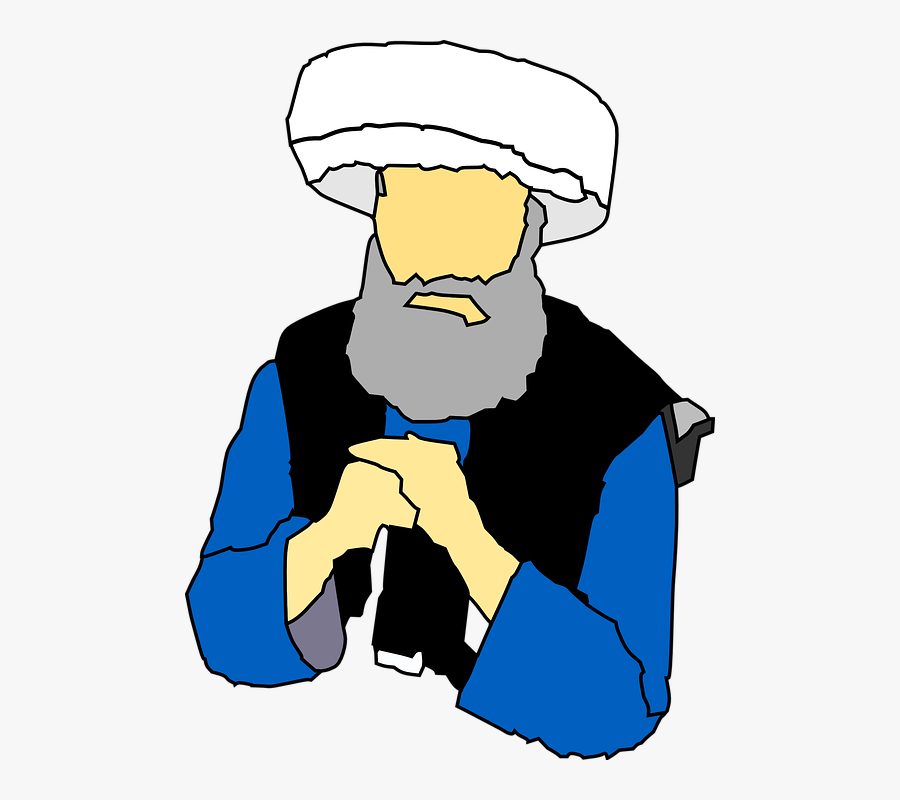 Old Muslim Man Png, Transparent Clipart