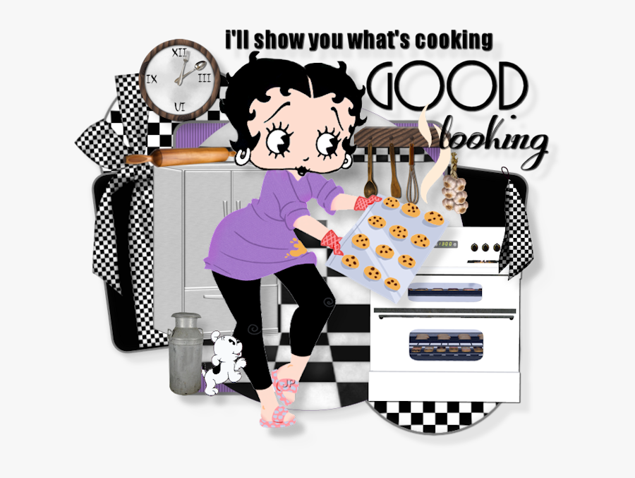 Betty Boop What S - Betty Boop Animated Cooking, Transparent Clipart