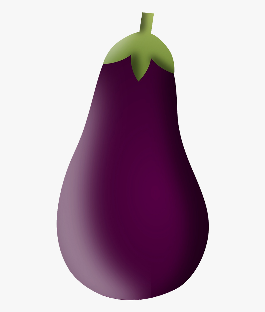 Single Eggplant Clipart - Eggplant, Transparent Clipart